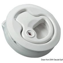 Osculati Flush pull latch black nylon with lock, 38.147.21