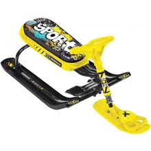 НИКА Снегокат ТИМКА СПОРТ 5 Граффити на желтом (желтый каркас)