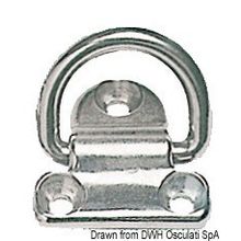 Osculati 3-hole foldable ring AISI316 65x64 mm, 39.866.81