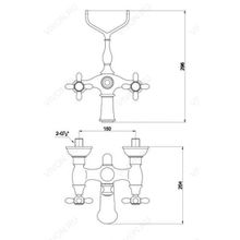 Timo Смеситель Ritz 0144Y с керамическими ручками