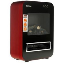 Электрокамин Daewoo Electronics DFPH-2040 красный