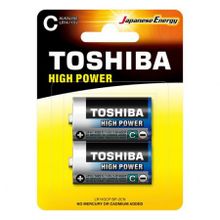Батарейка C Toshiba LR14 2BL, щелочная, 2шт, блистер