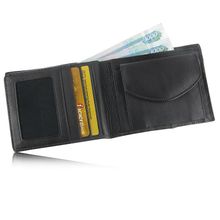 Мужской кошелек из кожи каймана (хвост), цвет: темно-коричневый матовый