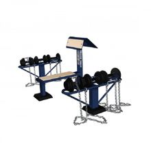 Street Barbell Гантельный ряд 11кг, 16кг, 18,5кг уличный комплекс