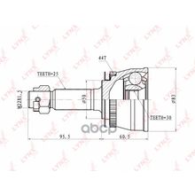 Шрус Наружный | Перед Прав Лев | LYNXauto арт. CO3628A