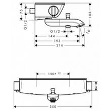 Термостат Hansgrohe Ecostat Select 13141000 для ванны с душем