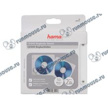 Конверты для CD Hama "00084101" (50шт. уп.), пластиковые, белый [140486]