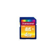 Карта памяти TRANSCEND SDHC Card 4Gb Class10