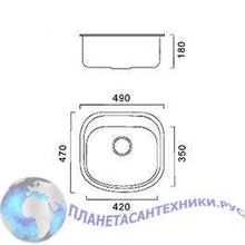 Мойка Frap FD4749 декор