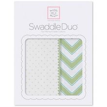 SwaddleDesigns Classic Chevron 2 шт. киви