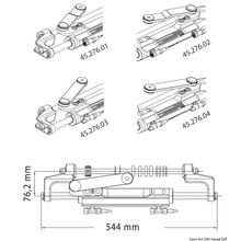 Osculati Silversteer hydraulic piston UC 128P 1 - SVS, 45.276.04