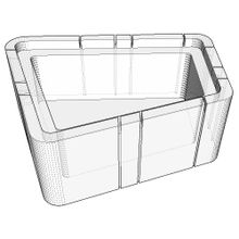 Скамейка бетонная UNI RFP