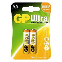 Батарейка AA GP Ultra Alkaline LR6, 2 шт, блистер (15AU-CR2)