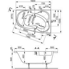 Акриловая ванна VAGNERPLAST MELITE 160 Right