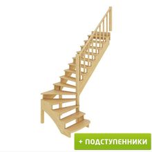Лестница К-001М 1 П 14 ступеней (h=2,925 м), сосна