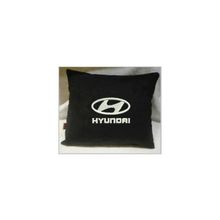  Подушка Hyundai черная вышивка белая