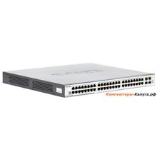 Коммутатор D-Link DGS-3120-48PC Управляемый стекируемый коммутатор 2 уровня с 44 портами 10 100 1000Base-T + 4 портами 10 100 1000Base-T SFP with POE