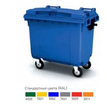 Бак для мусора (ТБО) пластиковый 660 литров