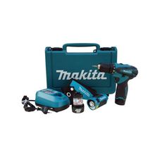 Аккумуляторная дрель-шуруповерт Makita DF330DWLE, 10.8 В, фонарь, в чемодане