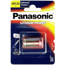 Батарейка литиевая CR123A, PANASONIC