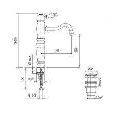 Смеситель на раковину CEZARES VENEZIA-LSM1-A VENEZIA-LSM1-A-02-Bi