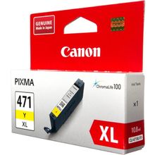 Картридж струйный Canon CLI-471XLY 0349C001 желтый для Canon Pixma MG5740 MG6840 MG7740