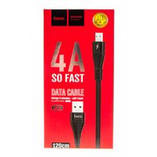 Data кабель USB HOCO U53 micro usb черный