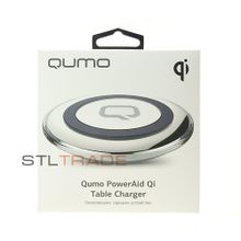 Беспроводное зарядное устройство Qumo PowerAid qi table charger 1.5 A, черное