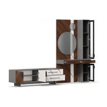 Алмаз. Любимый дом Вилена Набор мебели для гостиной №7 (Серый Орех Монте белый)