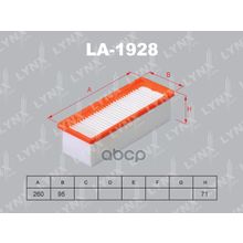 Фильтр Воздушный Renault Duster 10- Logan   Logan Express   Logan Pick-Up 10- Sandero 10- (D) LYNXauto арт. LA1928