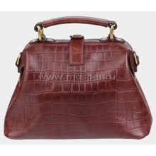 Сумка саквояж коньячная W0013