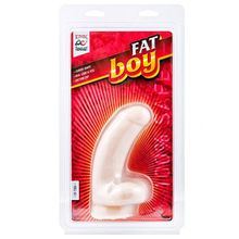 Изогнутый дилдо Fat Boy - 17 см. телесный