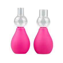 EDC Wholesale Розовые вакуумные стимуляторы для сосков Nipple Pump Set (розовый)