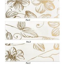 Керамическая плитка Domino Anya Dec Anya Gold White 3 вида рисунка декор 20х60