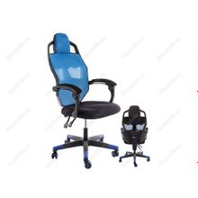 Компьютерное кресло Knight черное   голубое