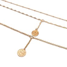 Многослойное колье под золото (арт. 81029-2)