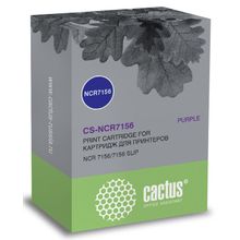 Картридж ленточный Cactus CS-NCR7156 фиолетовый для NCR 7156 7156 SLIP
