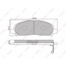 Колодки Тормозные Дисковые | Перед | Mitsubishi Rvr >02 Chariot Chariot Grandis >02 LYNXauto арт. BD5510