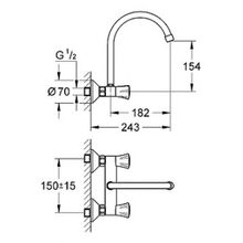 Смеситель Grohe Costa 31191001 для кухонной мойки