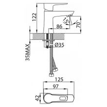 Смеситель Milardo Celtic CELSB00M01