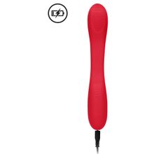 Красный двухсторонний вибратор Flex - 21,5 см. Красный