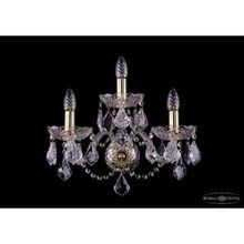 Bohemia Ivele Crystal 1400 3 165 G Leafs бра (настенный светильник хрустальный)