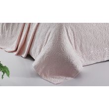 Простынь махровая "KARNA" ESRA 160x220 см цвет абрикосовый