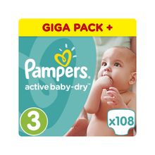 Pampers Active Baby-Dry Midi 3 5-9 кг 108 шт.