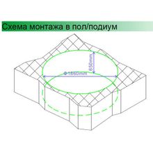 Акриловая ванна Gemy G9090 K