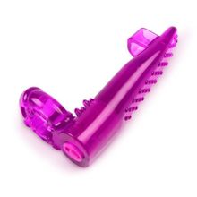 Brazzers Фиолетовая рельефная насадка на член (фиолетовый)