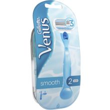 Venus Smooth 1 блистер 1 станок + 2 сменных кассеты