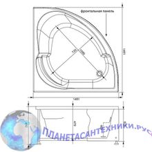 Панель фронтальная Aquanet Bali 150