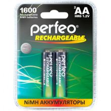Аккумулятор AA Perfeo AA1600 2BL 1600мА ч Ni-Mh, 2шт, блистер