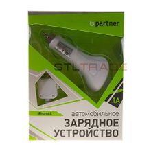 Автомобильное зарядное устройство Partner для iPhone 4 1000mA